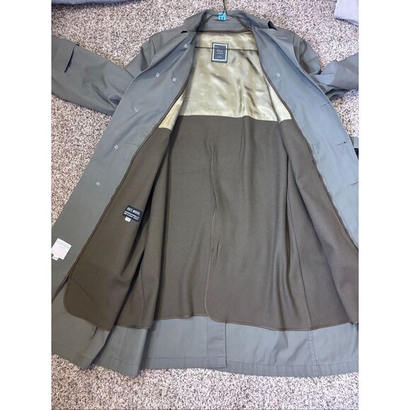 Christain Dior Monsieur Taupe Men's 100% Wool Lined Trench Coat Jacket 42R - Picture 9 of 11